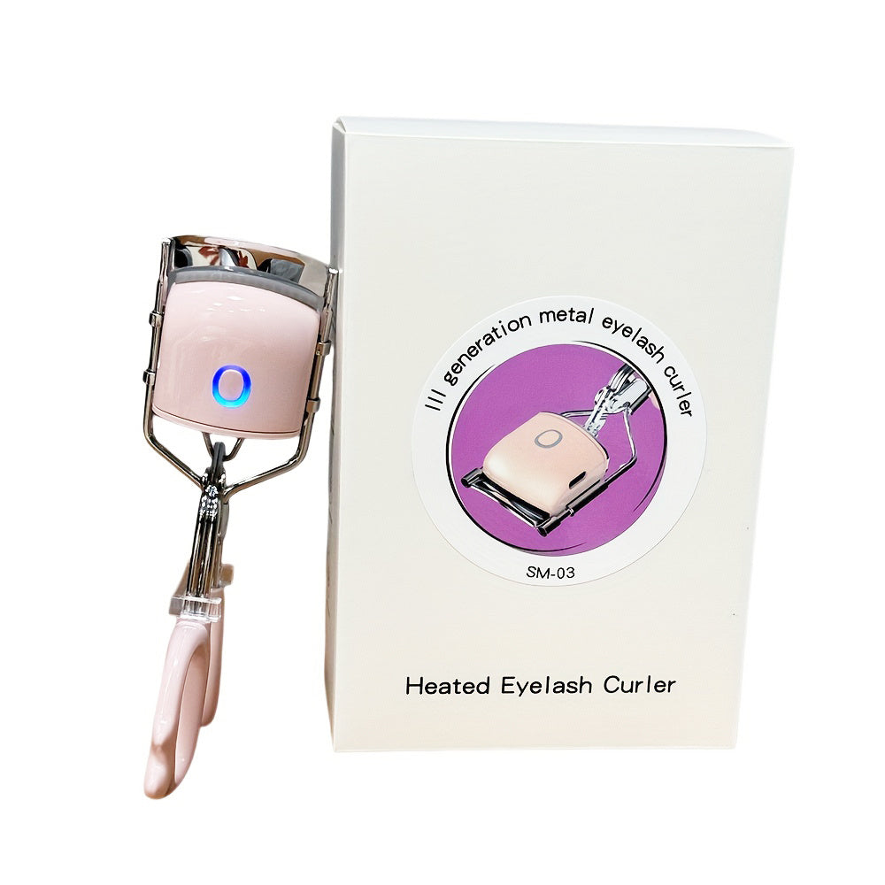 3-in-1 Heated Eyelash Curler - Rechargeable Electric Curler with 3 Heating Modes