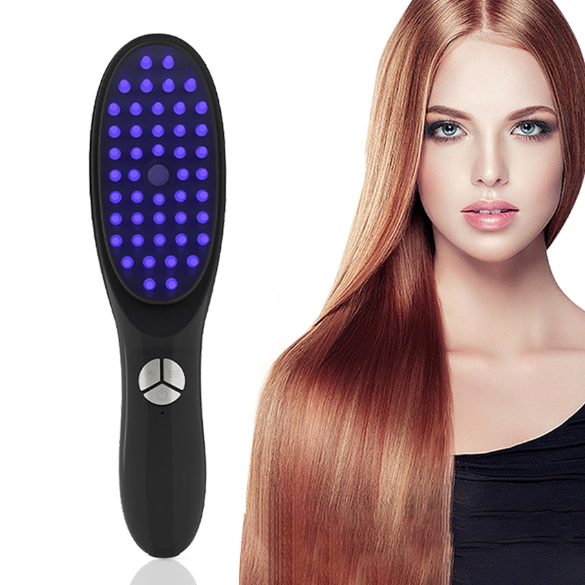 GlowGetter: Power Up Your Tresses with Electric Massage Comb Bliss!